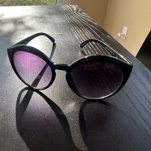 bebe Black and Purple Sunglasses